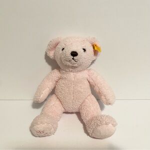 My First Steiff Bear Plush Pink Baby Girl Stuffed Animal Stuffy Toy Softie Lovey